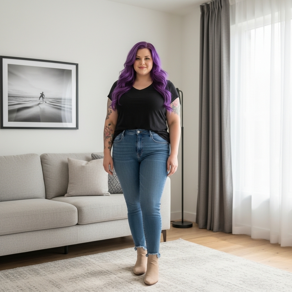 Nordstrom Good American Jeans Plus Size Raw Hem Denim Stretch Slimming